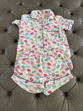 BedHead shorts Pajama Set in Macaron Print-XS